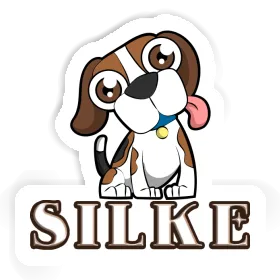 Sticker Beagle Dog Silke Image