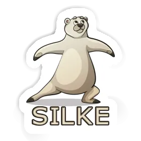 Sticker Yoga Bear Silke Image