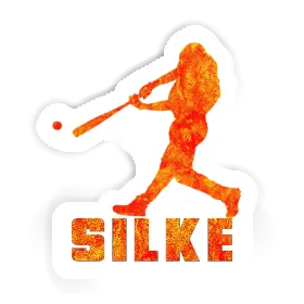 Silke Aufkleber Baseballspieler Image