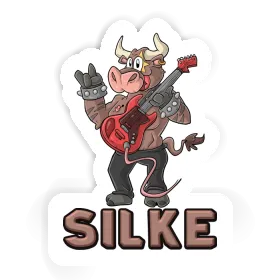 Silke Sticker Guitarist Image