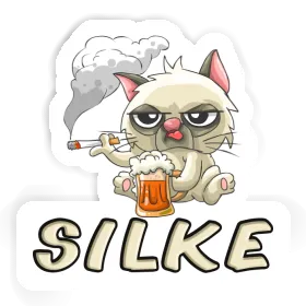 Sticker Silke Bad Cat Image