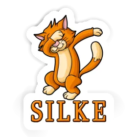 Silke Sticker Dabbing Cat Image