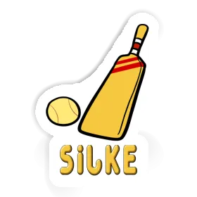 Sticker Silke Cricket Bat Image