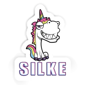 Sticker Grinning Unicorn Silke Image