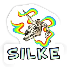 Silke Sticker Unicorn Skull Image