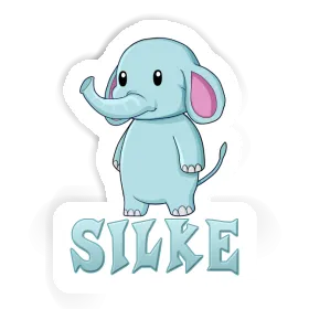 Sticker Elephant Silke Image