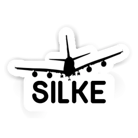 Sticker Airplane Silke Image