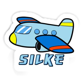 Silke Sticker Airplane Image