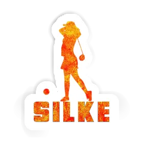 Silke Sticker Golfer Image