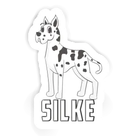 Great Dane Sticker Silke Image