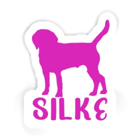 Autocollant Chien Silke Image