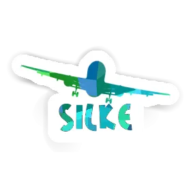 Silke Sticker Airplane Image