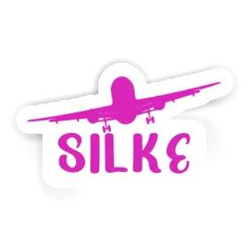 Silke Sticker Airplane Image