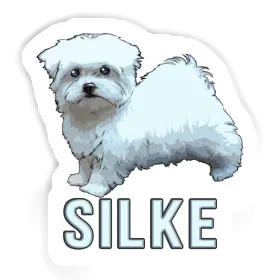 Sticker Maltese Dog Silke Image