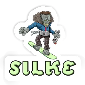 Sticker Silke Snowboarder Image