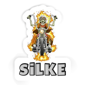 Sticker Motorbike Rider Silke Image