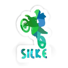 Motocross Rider Sticker Silke Image