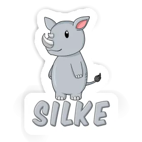 Rhino Sticker Silke Image