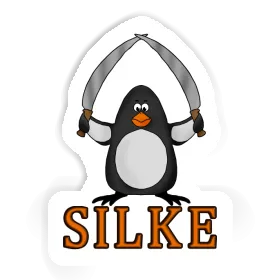 Silke Sticker Fighting Penguin Image