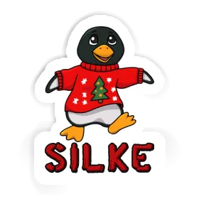 Sticker Silke Christmas Penguin Image