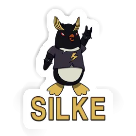 Sticker Rocking Penguin Silke Image