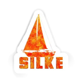 Sticker Silke Sailboat Image