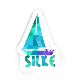 Sticker Silke Sailboat Image