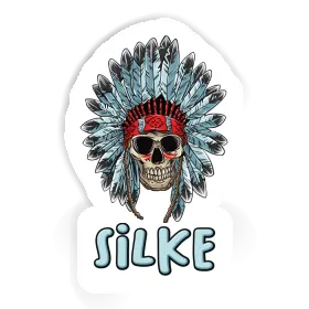 Sticker Indian Skull Silke Image