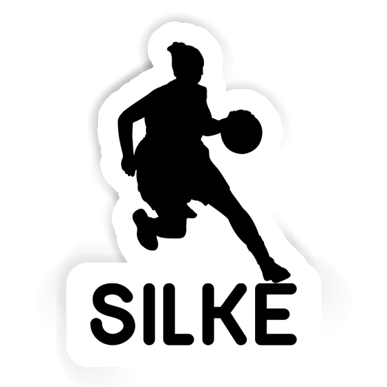 Basketball Player Sticker Silke Laptop Image