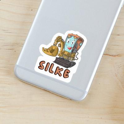 Silke Sticker Excavator Notebook Image