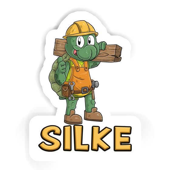 Silke Sticker Construction worker Notebook Image