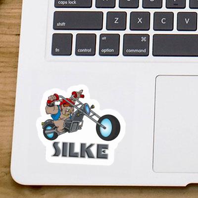 Sticker Biker Silke Laptop Image