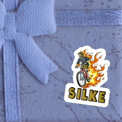 Sticker Freeride Biker Silke Laptop Image