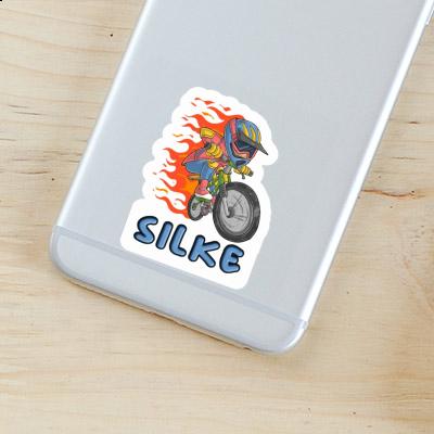 Silke Sticker Downhiller Laptop Image