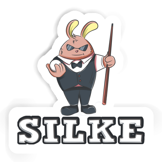 Billiards Player Sticker Silke Image