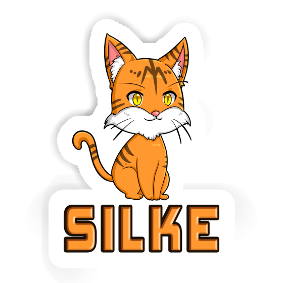 Silke Sticker Cat Laptop Image