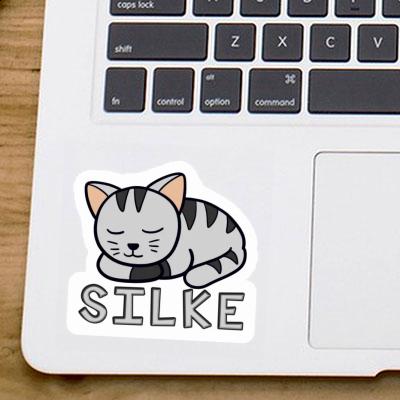 Silke Sticker Cat Laptop Image