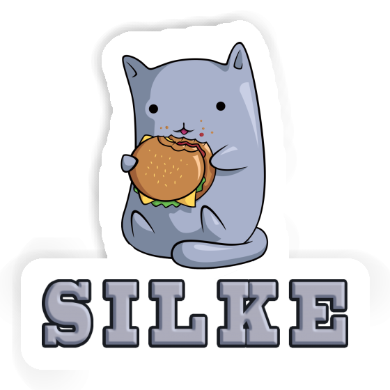 Hamburger Cat Sticker Silke Gift package Image