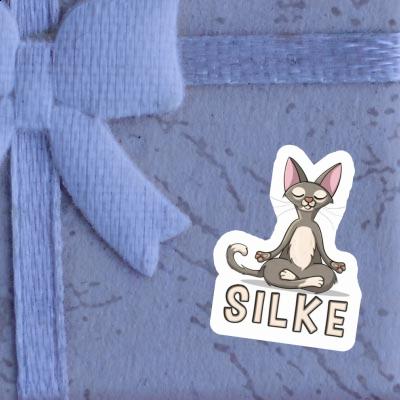 Silke Sticker Cat Laptop Image