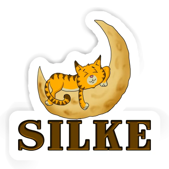 Katze Sticker Silke Laptop Image