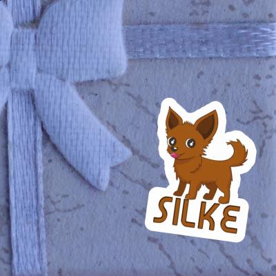 Silke Autocollant Chihuahua Gift package Image