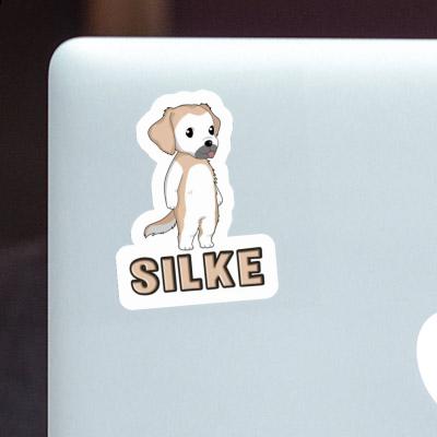 Sticker Golden Retriever Silke Gift package Image