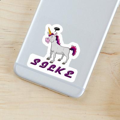 Sticker Silke Unicorn Laptop Image