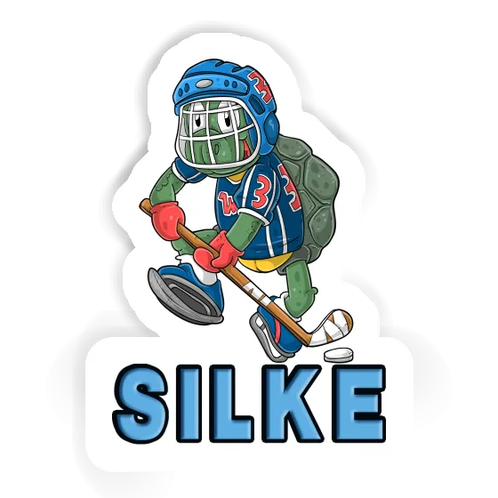 Silke Sticker Hockey Player Notebook Image