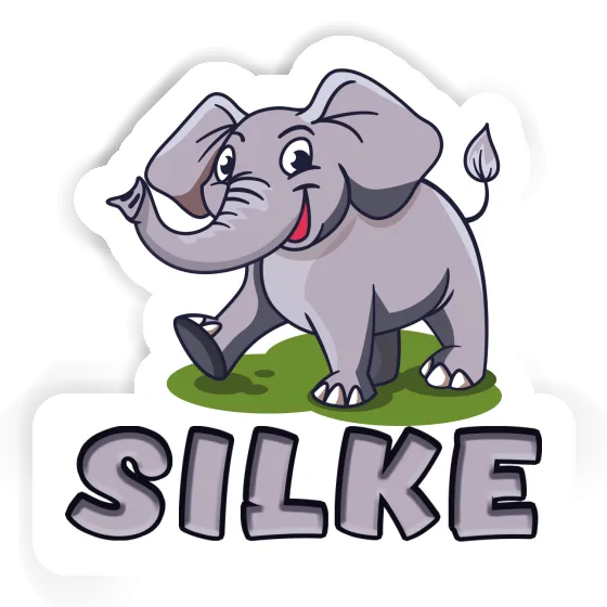 Silke Sticker Elephant Laptop Image