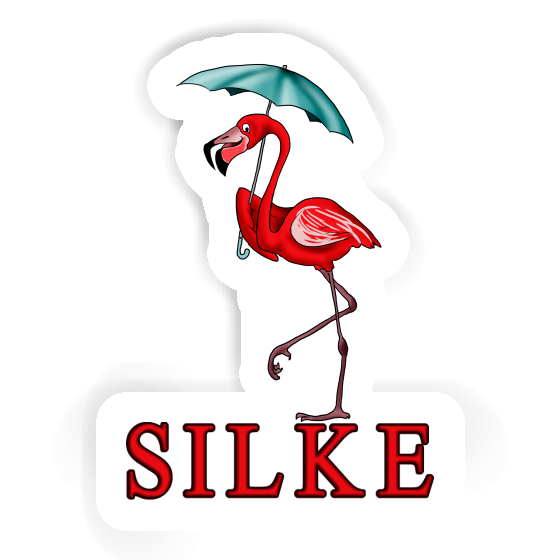 Silke Sticker Flamingo Laptop Image