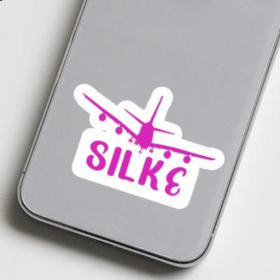 Silke Autocollant Avion Laptop Image