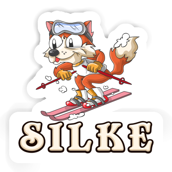 Silke Sticker Skier Laptop Image