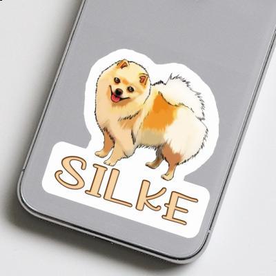 Spitz allemand Autocollant Silke Gift package Image