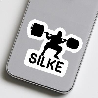 Silke Sticker Weightlifter Notebook Image